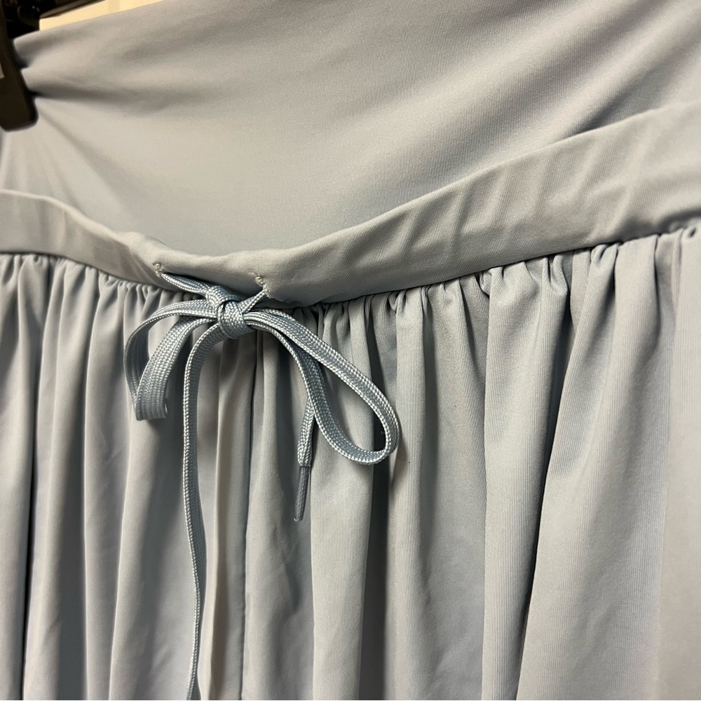 Gold Hinge Go With The Flow Light Blue High-Waisted Shorts - Picture 2 of 9